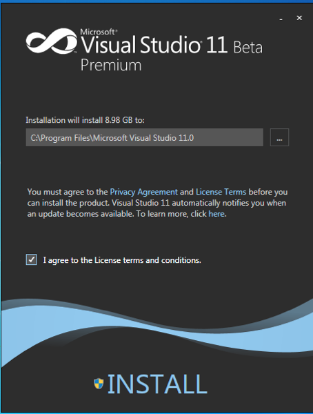 Visual Studio 2011 Beta Install