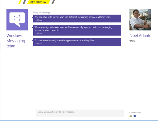 Windows 8 Messaging App RS