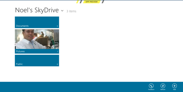 Windows 8 Skydrive App RS