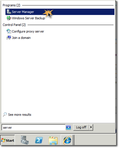 ServerManager win2008