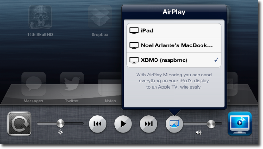 AirPlay iPad with Air Video Server